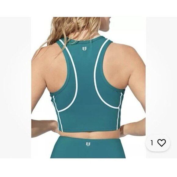 eleven by venus Williams Backspin Midi Tank & 7/8 Legging In Alpine Green Medium - Picture 2 of 12